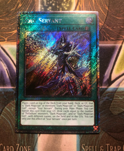 *** SOUL SERVANT *** 1ST EDITION PLATINUM SECRET RARE RA03-EN271 YUGIOH! - Image 1