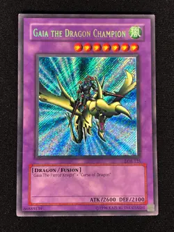 Yugioh Gaia the Dragon Champion LOB-125 Secret (NM) - Image 1