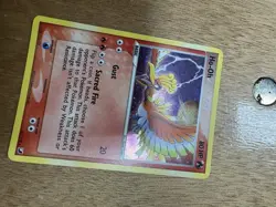 Pokemon Cards TGC: Ho-Oh 27/115 EX Unseen Forces Rare Holo Shiny Card 2005 Card - Image 2