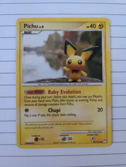 NM Pokemon Card Pichu 93/123 Mysterious Treasures 2007 TCG No Holo - Image 1