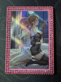 Goddess Reiju Nami Preimium Thick Metal Card Waifu Doujin One Piece Full Art - Image 1