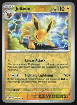 Jolteon - 135/165 - Reverse Holo - Scarlet & Violet 151 - Pokemon Card - Image 1