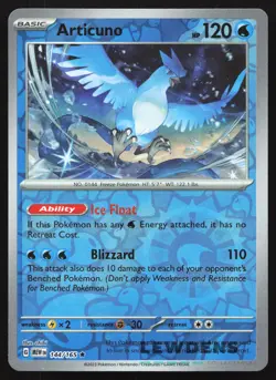 Articuno - 144/165 - Reverse Holo - Scarlet & Violet 151 - Pokemon Card - Image 1
