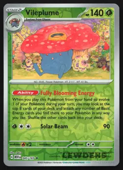 Vileplume - 045/165 - Reverse Holo - Scarlet & Violet 151 - Pokemon Card - Image 1