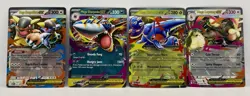 Lot of 4 Mega Evolution Pokemon Cards -Kangaskhan, Sharpedo, Heracross & Lopunny - Image 1