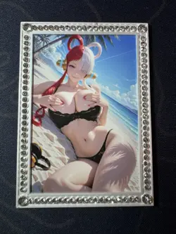 Goddess Uta Bikini Beach Metal Premium Card Waifu Doujin Case Prize One Piece - Image 1