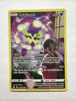 Spiritomb TG09/TG30 Swsh11: Lost Origin Trainer Gallery Holo Pokemon Card TCG - Image 1