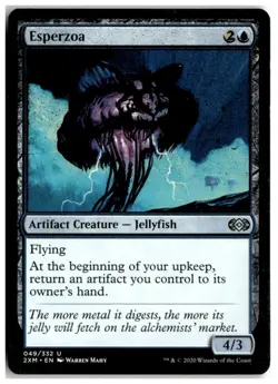 MTG Esperzoa - Double Masters Misprint Lightly Played English - Image 1