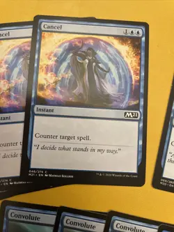 MTG-4x Cancel from Core Set 2021,4x Negate and 4x Convolute from M20 - Near Mint - Image 2