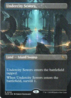 MTG: Murders at Karlov Manor: Borderless Undercity Sewers: LP Condition - Image 1