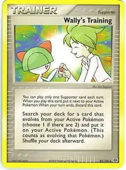 Pokemon TCG Ex Emerald - Wally's Training 85/106 - Image 1