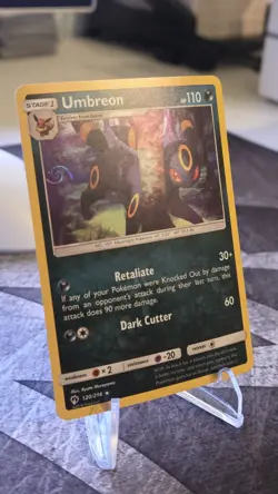 Pokemon Umbreon 120/214 Cosmo Holo Promo 💫 Galaxy Swirl 💫 - LP/NM - Image 1