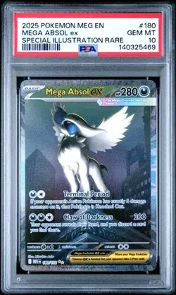 PSA 10 Mega Absol EX 180/132 Mega Evolution Special Illustration Rare POKEMON - Image 1