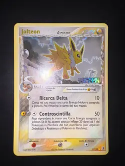 Carta Pokemon Jolteon 7/113 Specie delta Set EX ITA Stamped EXCELLENT + - Image 1