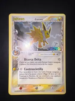 Carta Pokemon Jolteon 7/113 Specie delta Set EX ITA Stamped EXCELLENT + - Image 2