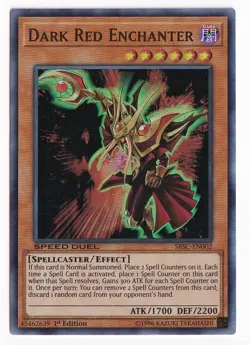 Yugioh - Dark Red Enchanter Speed Duel - SBSC-EN002 - Super Rare 1st Edition - Image 1