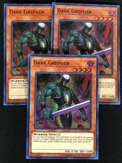 Yugioh Dark Grepher DASA-EN042 Super x3 One is 1st (NM) - Image 1