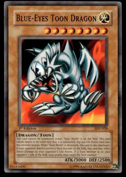 Yu-Gi-Oh TCG Starter Deck: Pegasus #SDP-020 Blue-Eyes Toon Dragon 1st Ed. - Image 1