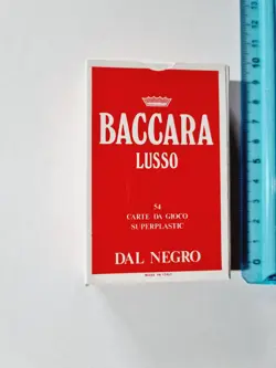 CARTE DA GIOCO BACCARA LUSSO DAL NEGRO POKER VINTAGE ORIGINAL PLAYING CARD NEW - Image 1