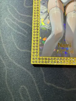 Goddess Nami Diamond Long Card Metal Bikini Waifu Doujin Numbered One Piece - Image 5