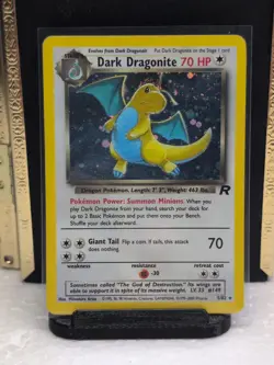 Pokemon TCG Dark Dragonite Holo Rare Card 5/110 WOTC Team Rocket LP - Image 1