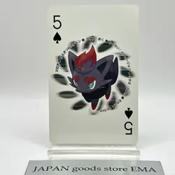 Pokemon Zorua Playing Cards Poker Black Reshiram Nintendo Japanese Japan Rare - Image 1