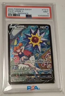 PSA9 Starmie V Astral Radiance Pokemon Card Trainer Gallery TG13/TG30 2022 - Image 1