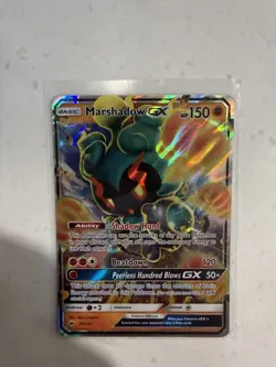 Pokemon Marshadow GX Holo Ultra Rare TCG Card 80/147 Burning Shadows 2017 - Image 1