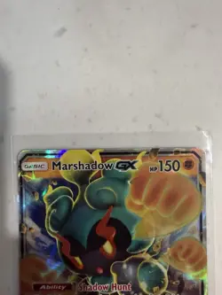 Pokemon Marshadow GX Holo Ultra Rare TCG Card 80/147 Burning Shadows 2017 - Image 2