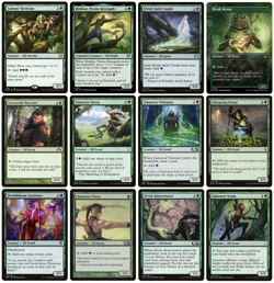 MTG: 12 x Different Green Elf Mana Dorks for Tribal Commander deck building - LP - Image 1