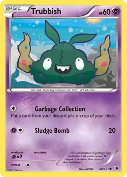 Pokemon TCG Noble Victories #48/101 Trubbish NM - Image 1