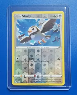 Pokemon TCG Crown Zenith: Starly (110/159) *Reverse Holo* - Common - Near Mint - Image 1