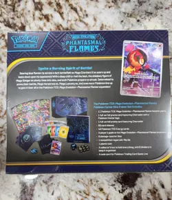 Pokemon TCG Phantasmal Flames Pokemon Center ETB SMALL TEAR! - Image 4