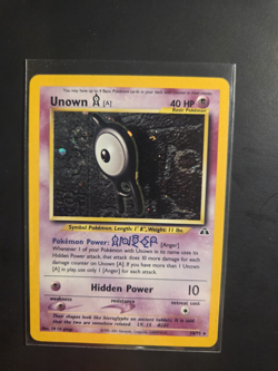 Pokemon Vintage WOTC Unown [A] 14/75 Neo Discovery Holo MP - Image 1