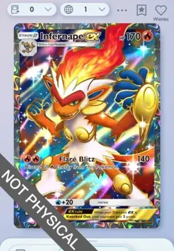 Infernape Full Art 2⭐, Pokemon TCG Pocket, Space-time Smackdown, English - Image 1