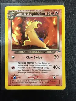 Pokemon TCG Dark Typhlosion Neo Destiny 10/105 Holo Rare Unlimited LP - Image 1