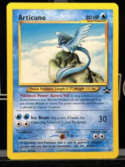 Pokemon Cards: Regular WOTC Black Star Promo: Articuno 48 LP - Image 3