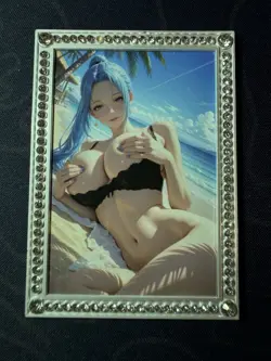 Goddess Vivi Bikini Metal Card Beautiful Waifu Doujin Case Prize One Piece CCG - Image 1