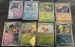 Pokemon TCG Prismatic Evolutions Pokemon Bundle 5x Pokeball Reverse Holo Cards - Image 1