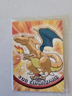 Topps Charizard #06 Series 1 Non Holo Pokemon Card Ex Condition - Image 1