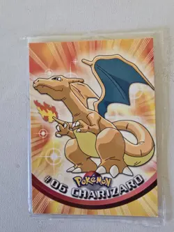 Topps Charizard #06 Series 1 Non Holo Pokemon Card Ex Condition - Image 2