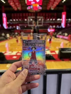 One Piece College Basketball US Voyage Luffy Card IN HAND - UNOPENED - Image 1