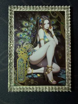 Peacock Hancock Metal Card Beautiful Waifu Doujin Case Prize One Piece CCG - Image 1