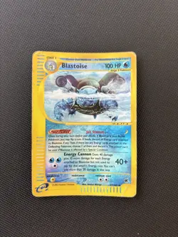 Pokemon Card Expedition Base Set Reverse Holo Blastoise 37/165 - Image 1
