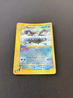 Pokemon Card Expedition Base Set Reverse Holo Blastoise 37/165 - Image 2