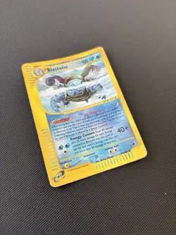 Pokemon Card Expedition Base Set Reverse Holo Blastoise 37/165 - Image 3