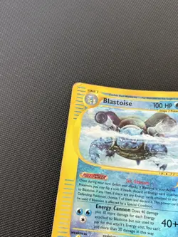 Pokemon Card Expedition Base Set Reverse Holo Blastoise 37/165 - Image 5