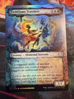 MTG - Twinflame Travelers (Showcase Foil) - Lorwyn Eclipsed 0345 - Image 1