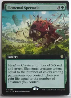 Elemental Spectacle [New, Near Mint] Extended Art {Lorwyn Eclipsed} - Image 1