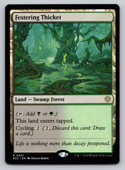 Festering Thicket - Commander: Lorwyn Eclipsed MTG - BC - Image 1